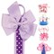 Wrapables Peacock, Bunny, Purse, Ballet Shoes Ribbon Sculpture Hair Clips with Polka Dots Hair Clip / Hair Bow Holder, Purple